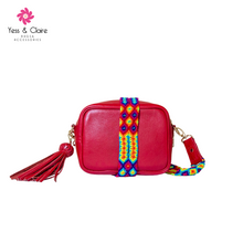 Load image into Gallery viewer, Leather Bag with Art Huichol
